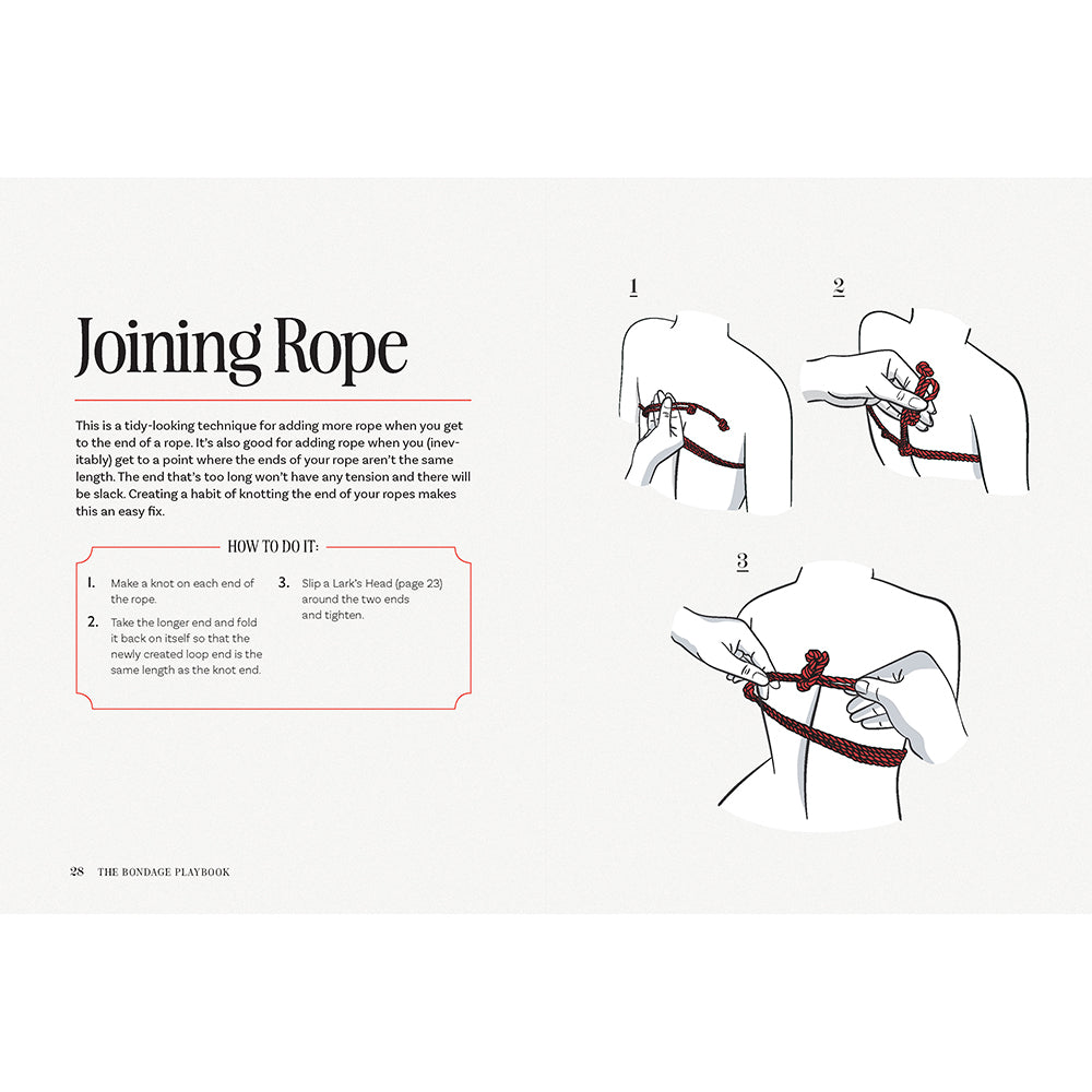 HACHETTE - THE BONDAGE PLAYBOOK: 31 MUST-KNOW KNOTS AND TIES FOR BONDAGE BEGINNERS