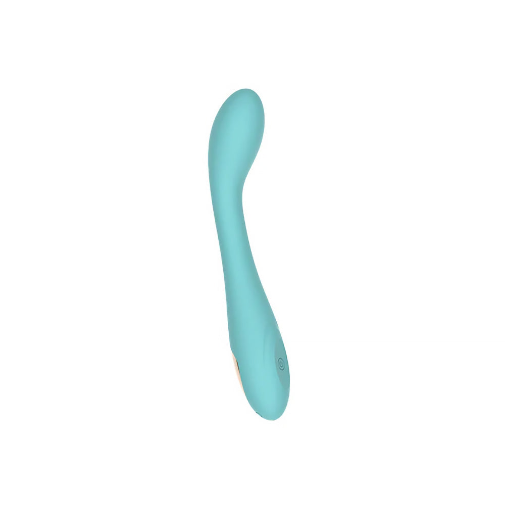 SPECTRUM - ESSENTIALS RECHARGEABLE SILICONE G-SPOT VIBRATOR BLUE