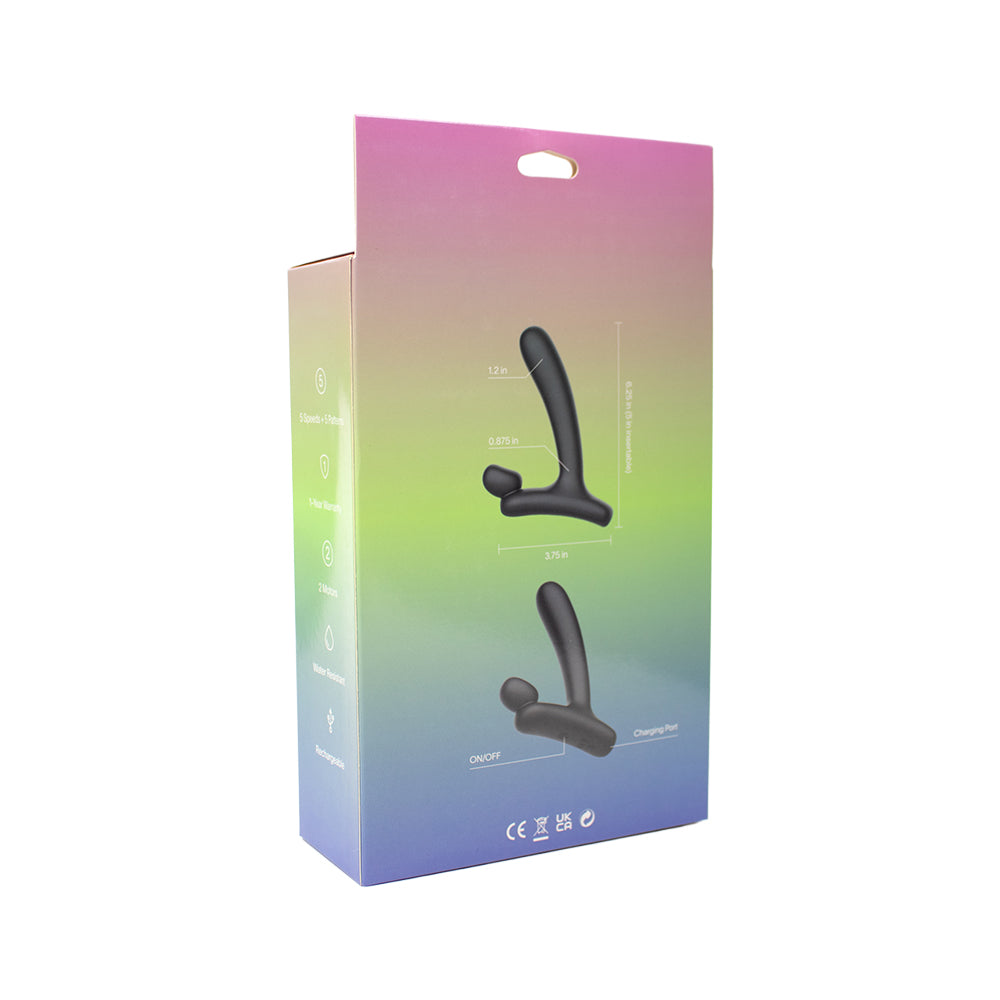 SPECTRUM - ESSENTIALS SWEET SPOT VIBRADOR ANAL FINO DE SILICONE RECARREGÁVEL COM MOTOR DUPLO