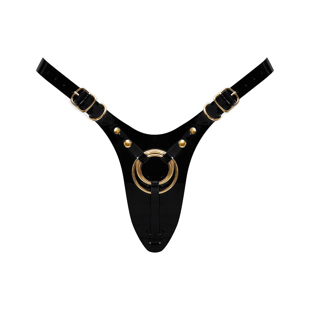 LOVELY PLANET - STRAP ON ME LEATHERETTE HARNESS FABULOUS GLOSSY