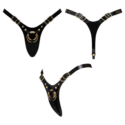 LOVELY PLANET - STRAP ON ME LEATHERETTE HARNESS FABULOUS GLOSSY