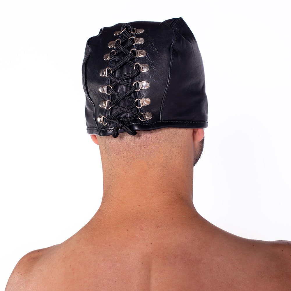PROWLER RED - LEATHER EXECUTIONER'S HOOD
