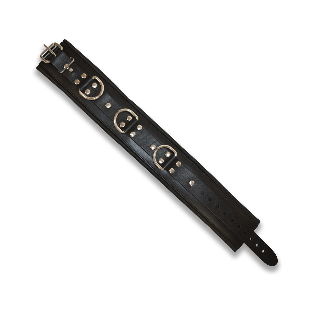 PROWLER RED - LEATHER LOCKABLE COLLAR