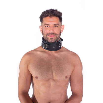 PROWLER RED - LEATHER LOCKABLE COLLAR