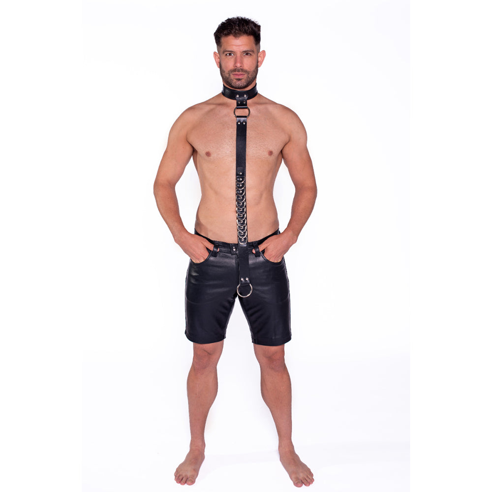 PROWLER RED - LEATHER COLLAR WITH STRAP