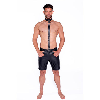 PROWLER RED - LEATHER COLLAR WITH STRAP