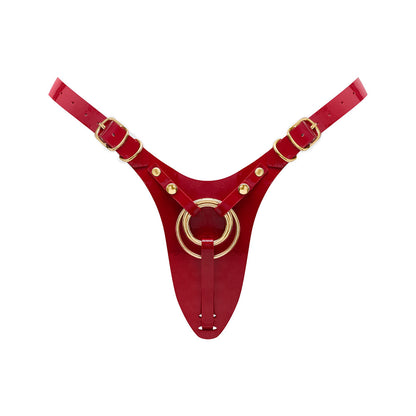 LOVELY PLANET - STRAP ON ME LEATHERETTE HARNESS FABULOUS GLOSSY