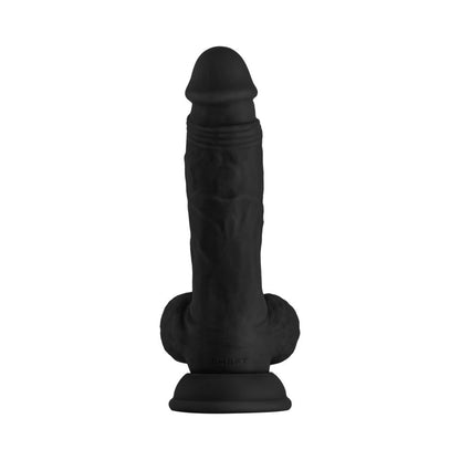 SHAFT - MODEL A 8.5 IN. LIQUID SILICONE DONG WITH BALLS BLACK