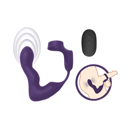 NASSTOYS - THE ROYALE INFLATABLE P-SPOT VIBE PURPLE