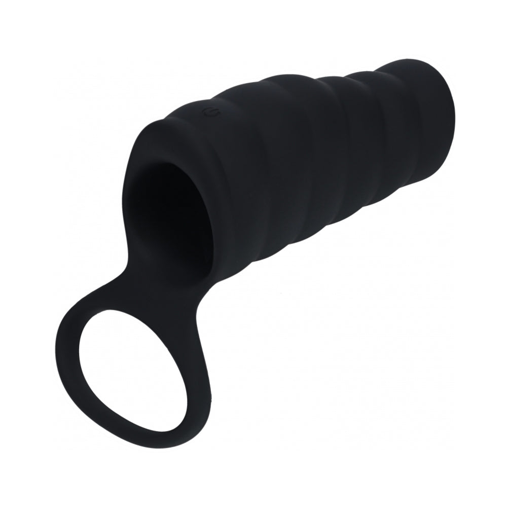 SHOTS - ANEL PENIANO E ESCROTAL VIBRATÓRIO COM RELEVO EM SILICONE LEVELZ
