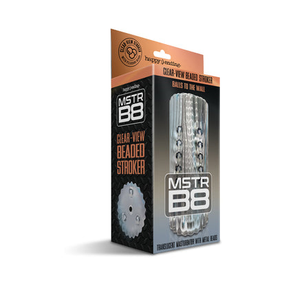 GLOBAL NOVELTIES - MSTR B8 CLEAR-VIEW BEADED STROKER BALLS TO THE WALL