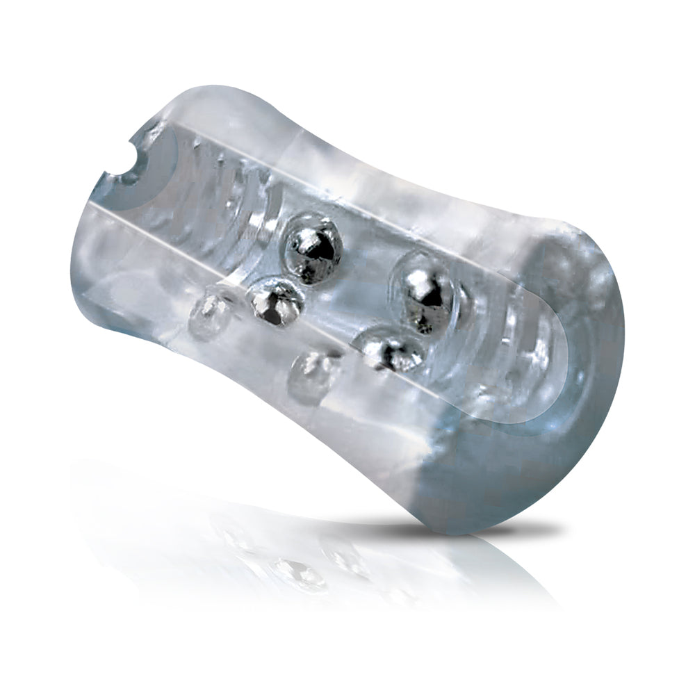GLOBAL NOVELTIES - MSTR B8 CLEAR-VIEW BEADED STROKER HEAD BANGER