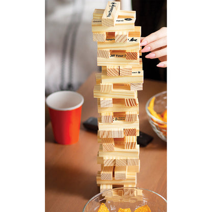 HOTT PRODUCTS - TOWER TEASE NAUGHTY SEX GAME WITH ASSORTED WOODEN BLOCKS/SAYINGS