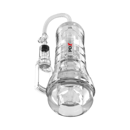 PDX BRANDS - PDX ELITE VIEWTUBE VAC XXL PUMP SEE THRU EZ-GRIP PUMP STROKER CLEAR