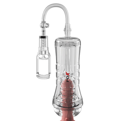 PDX BRANDS - PDX ELITE VIEWTUBE VAC XXL PUMP SEE THRU EZ-GRIP PUMP STROKER CLEAR