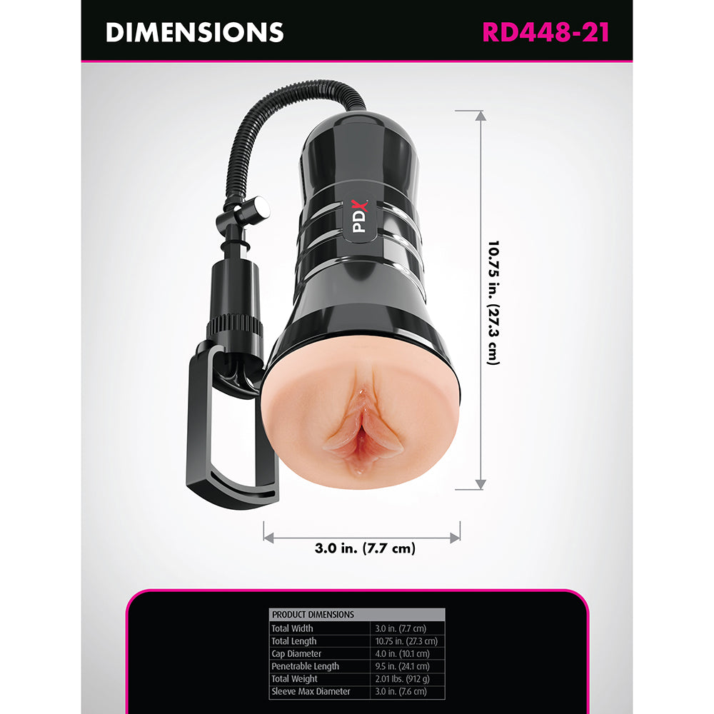 PDX BRANDS - PDX EXTREME WET PUSSIES SUPER SUCKER XXL STROKER LIGHT