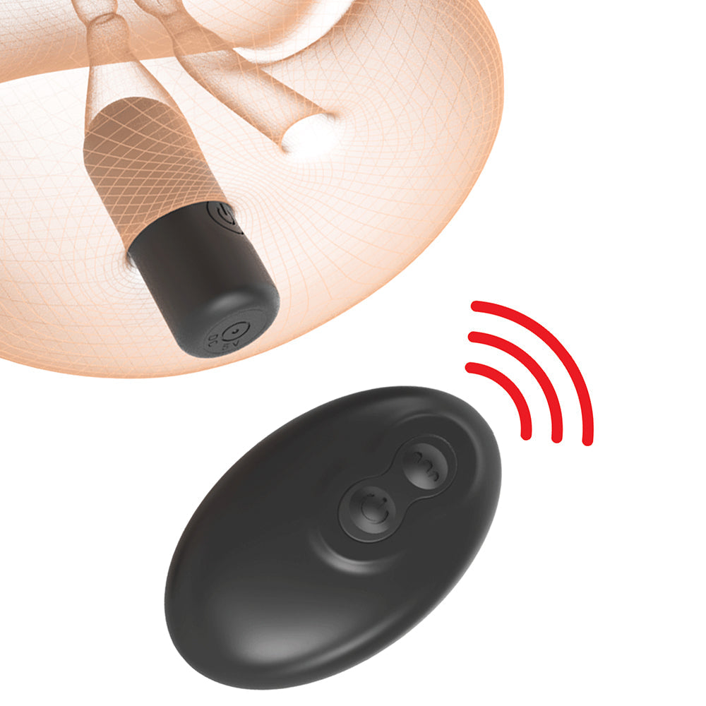 PDX BRANDS - PDX PLUS DOUBLE POUNDER VIBRATING SQUEEZE STROKER BROWN
