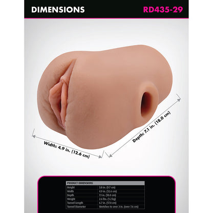 PDX BRANDS - PDX PLUS PUSSY POUNDER SQUEEZE STROKER CASTANHO