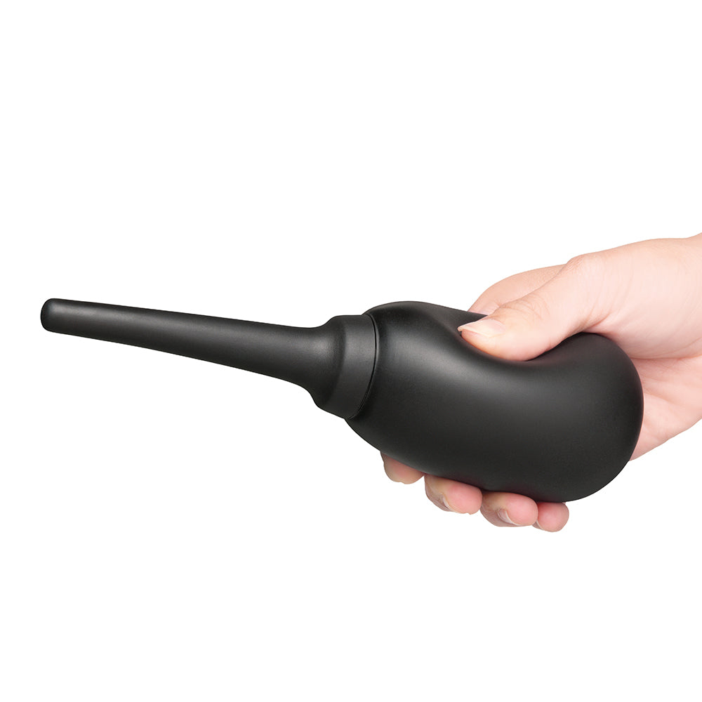 B-VIBE - IRRIGADOR ANAL DE SILICONE FLEXÍVEL PRETO