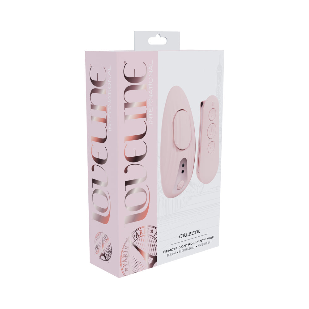 SHOTS - LOVELINE CELESTE RECHARGEABLE SILICONE REMOTE CONTROL PANTY VIBRATOR