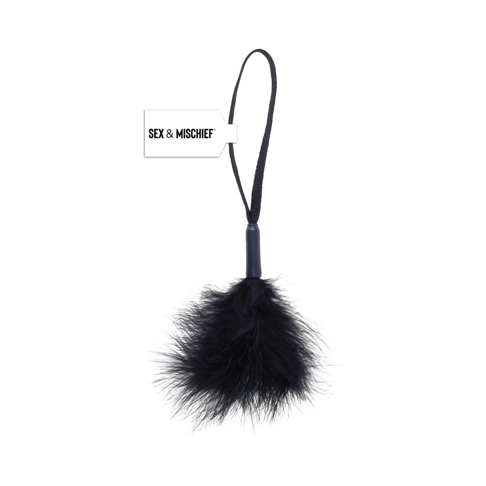 SPORTSHEETS - SEX & MISCHIEF PEACHES 'N CREAME WRIST FEATHER TICKLER