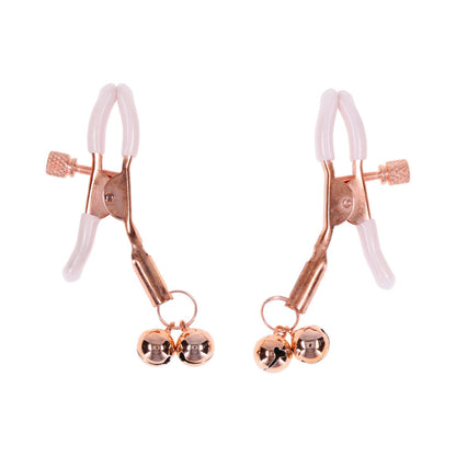 SPORTSHEETS - SEX & MISCHIEF PEACHES 'N CREAME BELL NIPPLE CLAMPS