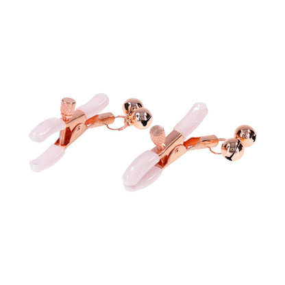 SPORTSHEETS - SEX & MISCHIEF PEACHES 'N CREAME BELL NIPPLE CLAMPS