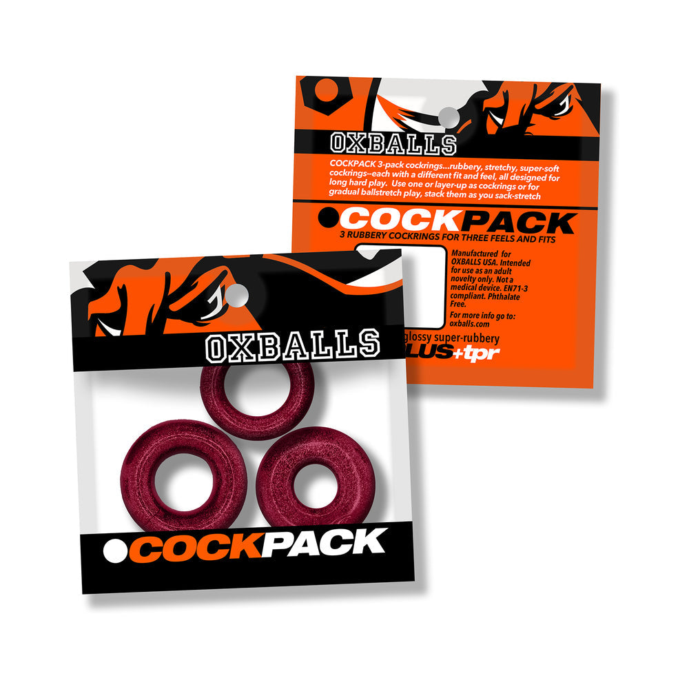 OXBALLS - COCKPACK MULTI DESIGN 3-PACK CHERRY LIPS