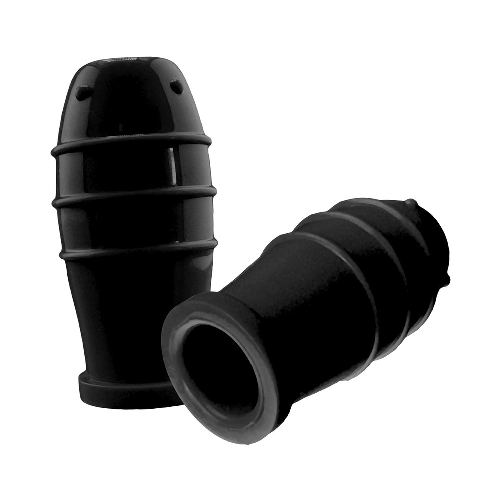 OXBALLS - LANKYZ SILICONE NIPSUCKERS BLACK