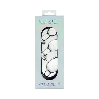 CREATIVE CONCEPTIONS - CLARITY UTOPIAN TRINITY GLASS PLUG SET
