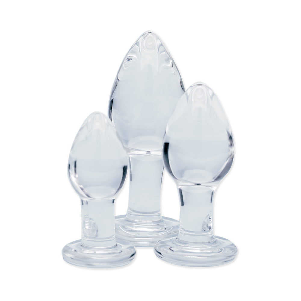 CREATIVE CONCEPTIONS - CLARITY UTOPIAN TRINITY GLASS PLUG SET