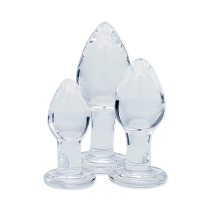 CREATIVE CONCEPTIONS - CLARITY UTOPIAN TRINITY GLASS PLUG SET