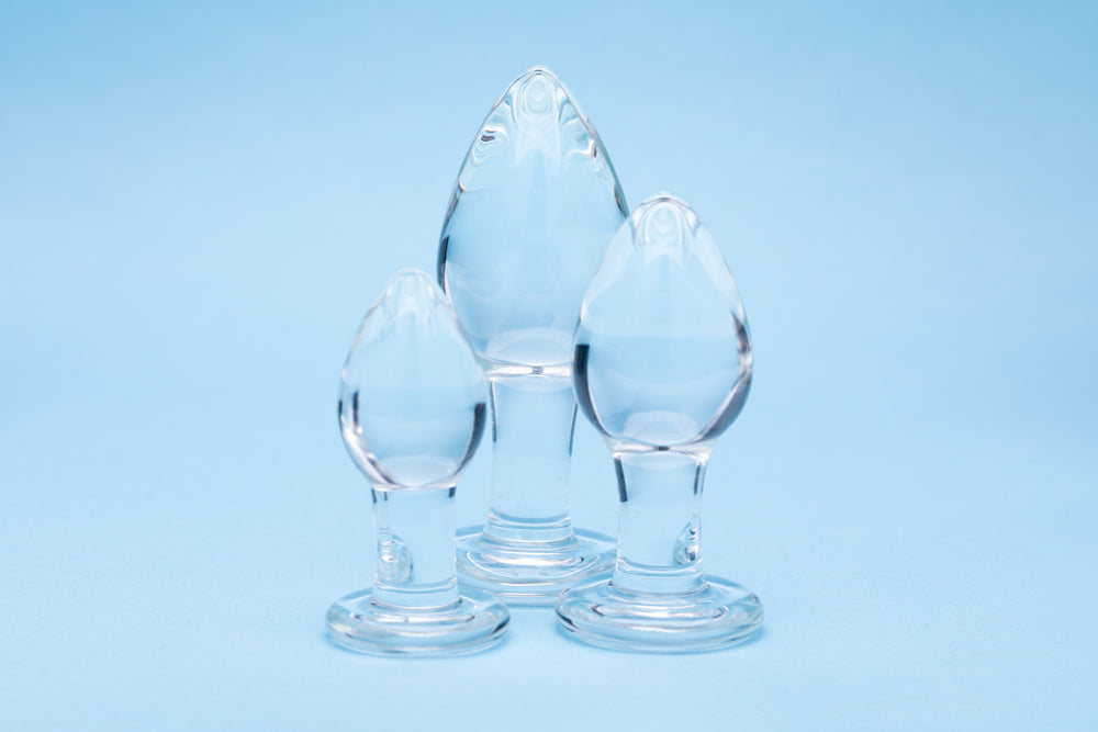 CREATIVE CONCEPTIONS - CLARITY UTOPIAN TRINITY GLASS PLUG SET