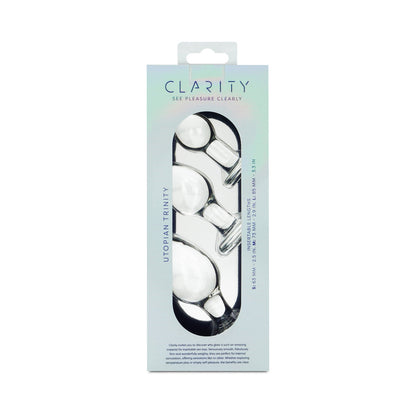 CREATIVE CONCEPTIONS - CLARITY UTOPIAN TRINITY GLASS PLUG SET