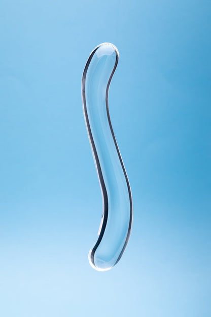 CREATIVE CONCEPTIONS - CLARITY CELESTIAL CURVE GLASS DILDO