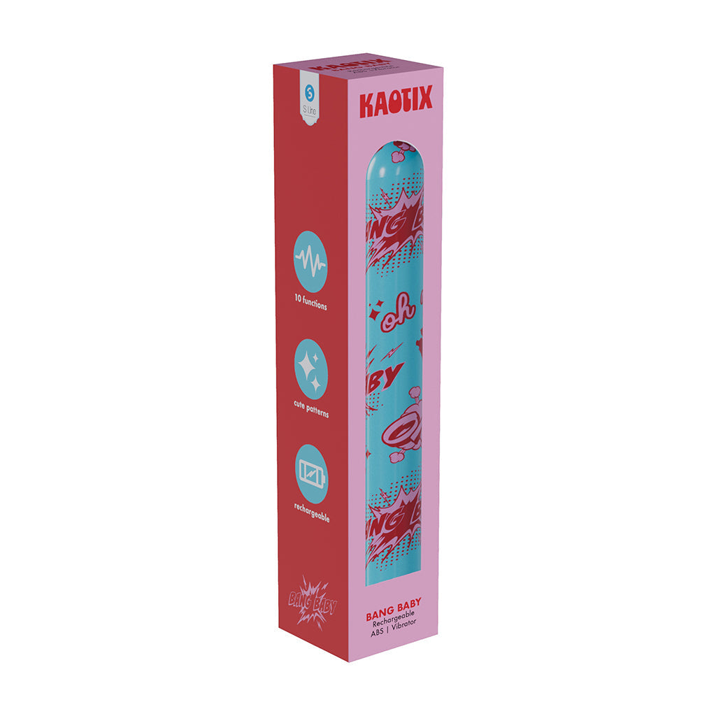 SHOTS - SLI KAOTIX BANG BABY RECHARGEABLE VIBRATOR BLUE