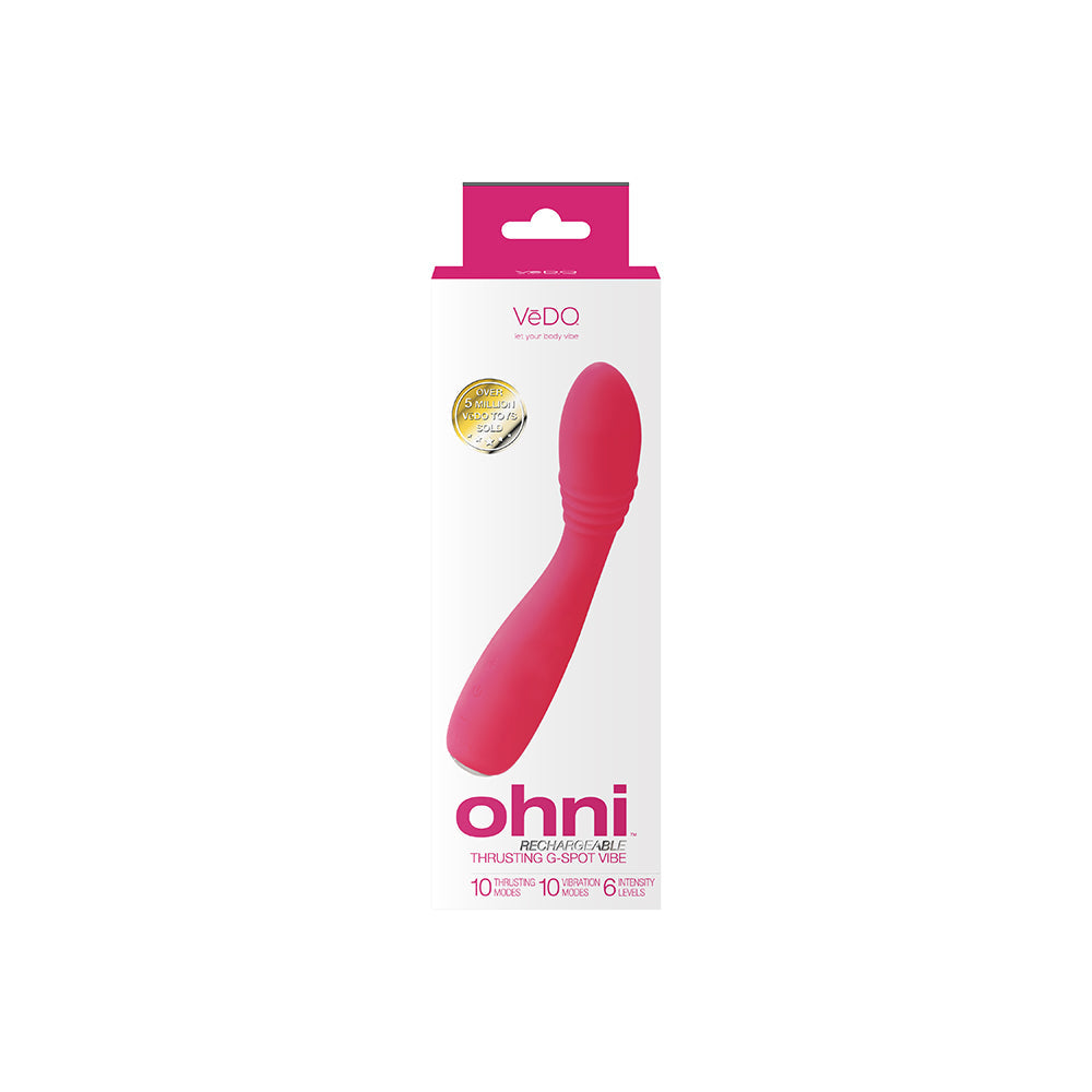 VEDO - OHNI RECHARGEABLE G SPOT THRUSTING VIBE