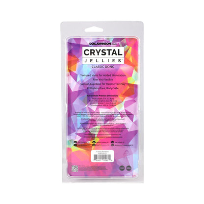 DOC JOHNSON - CRYSTAL JELLIES 7 IN. DONG RAINBOW