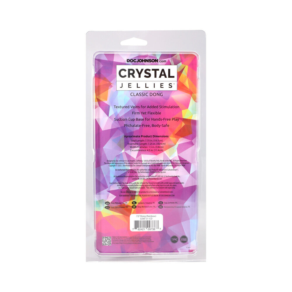 DOC JOHNSON - CRYSTAL JELLIES 7.5 IN. DONG