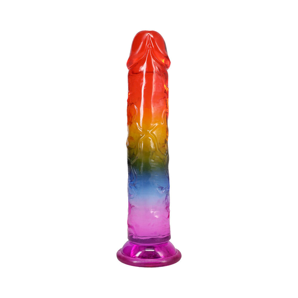 DOC JOHNSON - CRYSTAL JELLIES 8.5 IN. DONG RAINBOW