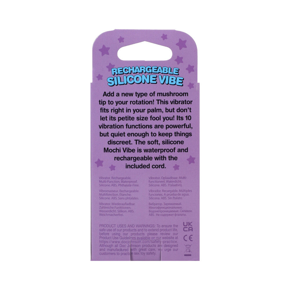 DOC JOHNSON - VIBRADOR DE SILICONE RECARREGÁVEL MOCHI MUSHROOM