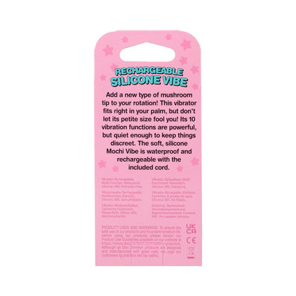DOC JOHNSON - VIBRADOR DE SILICONE RECARREGÁVEL MOCHI MUSHROOM