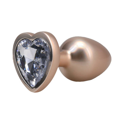 DOC JOHNSON - BOOTY BLING HEART DIAMOND JEWELED PLUG SMALL