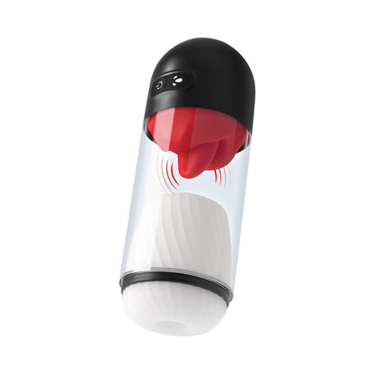 NASSTOYS - DELITE MASTURBATOR WITH TONGUE ACTION WHITE