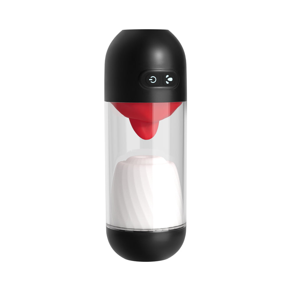 NASSTOYS - DELITE MASTURBATOR WITH TONGUE ACTION WHITE