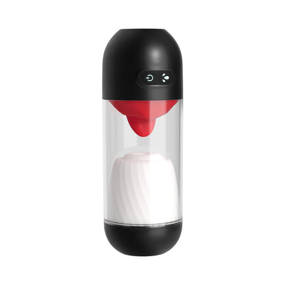 NASSTOYS - DELITE MASTURBATOR WITH TONGUE ACTION WHITE