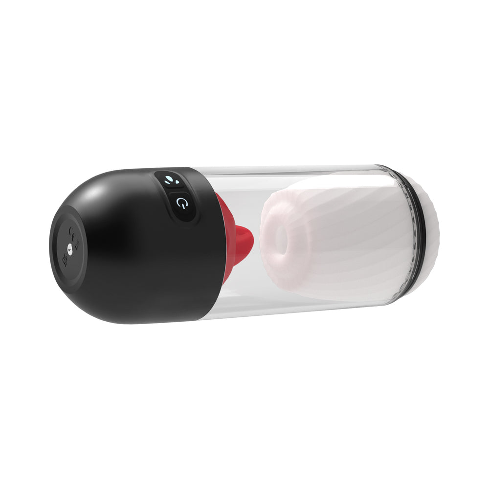 NASSTOYS - DELITE MASTURBATOR WITH TONGUE ACTION WHITE