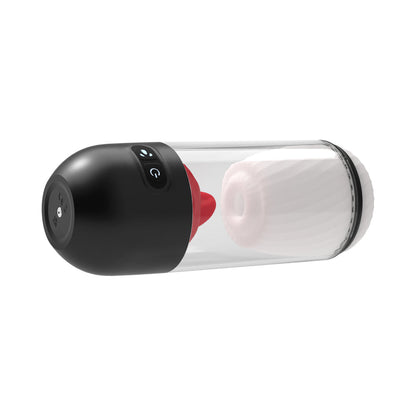 NASSTOYS - DELITE MASTURBATOR WITH TONGUE ACTION WHITE