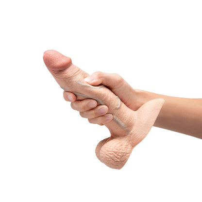 B-VIBE - SLIPSKIN REALISTIC SILICONE DILDO 7 IN. GIRTHY