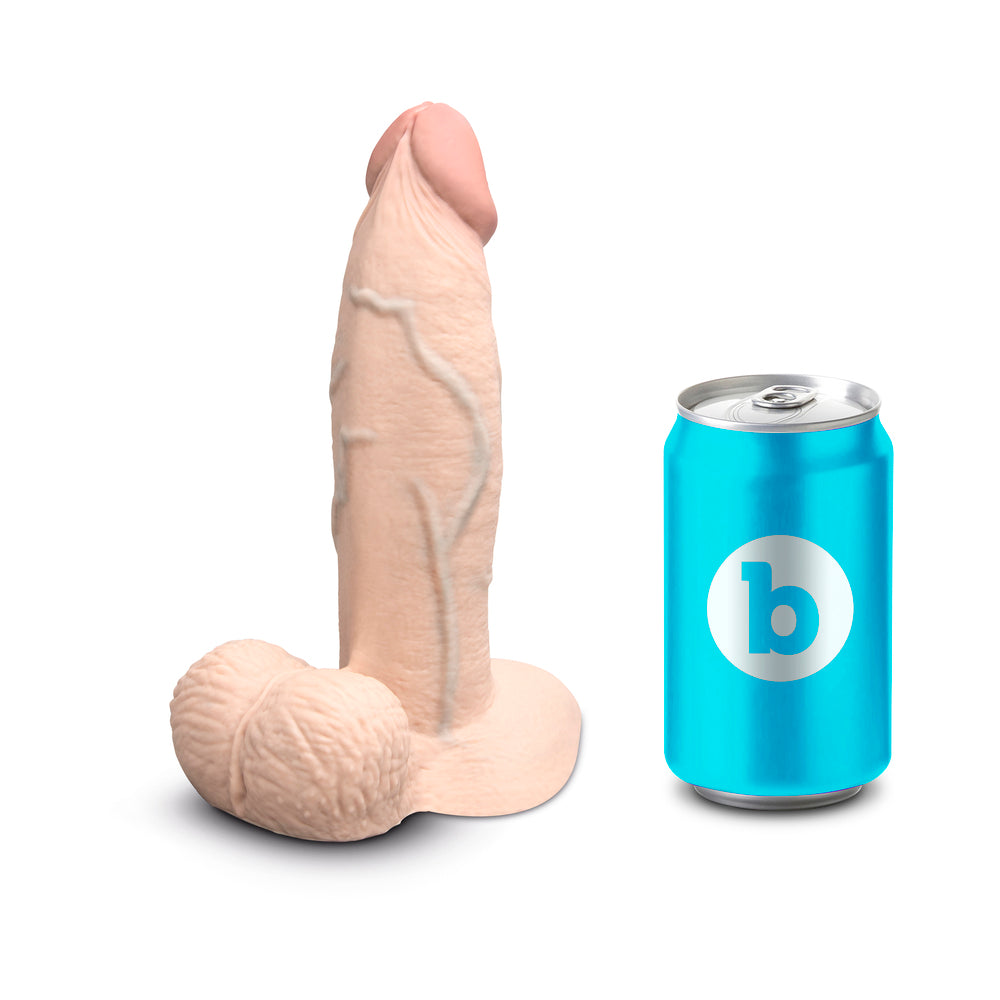 B-VIBE - SLIPSKIN REALISTIC SILICONE DILDO 7 IN. GIRTHY
